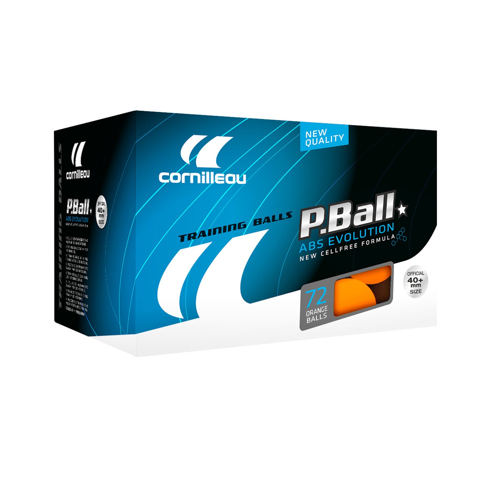 Cornilleau P-Ball ABS Evolution 1* Piłeczki 72 szt. pomarańczowe 321655