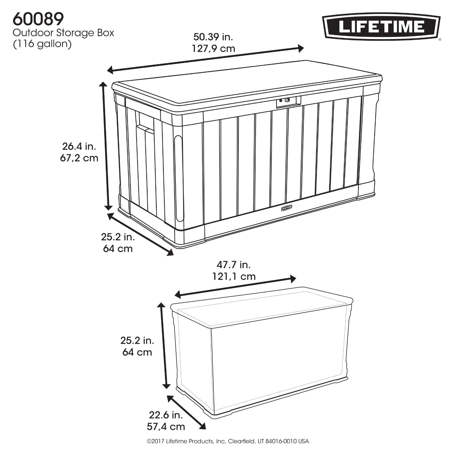 DOŽIVOTNÍ ZAHRADNÍ BOX PREMIUM 439 L 60089