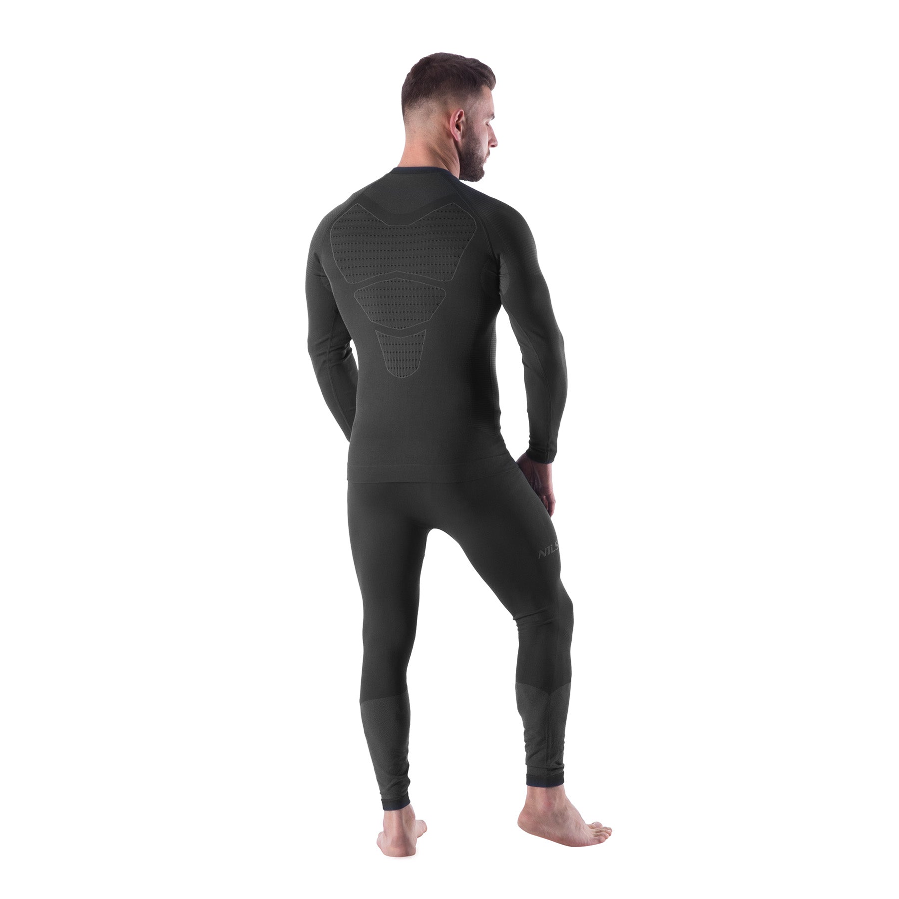BTZ0464 MEN'S BLACK THERMOACTIVE UNDERWEAR SET L/XL MAGNUS NILS