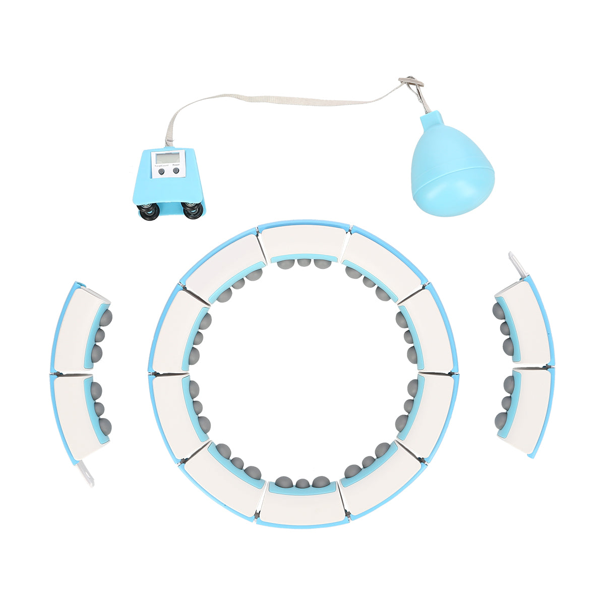 FH06 Blue Hula Hop z obciążnikiem i licznikiem