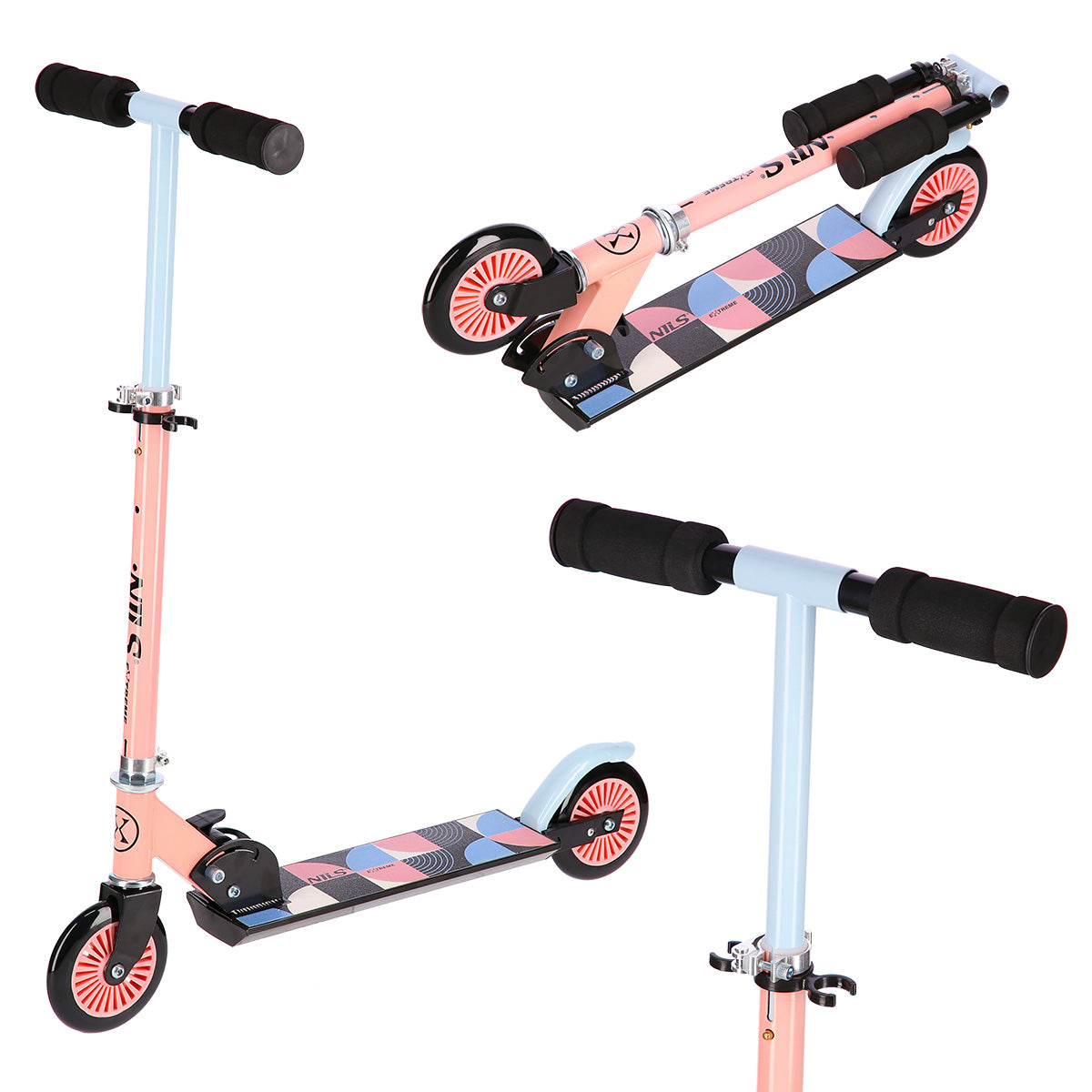 HD026 PINK-BLUE SCOOTER NILS EXTREME