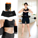 HULA HOP SET MAGNETIC BLACK/GOLD HHM13 WITH HMS COUNTER + SLIMMING BELT BR163 BLACK