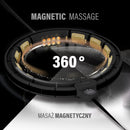 HHM13 HULA HOP BLACK/GOLD WITH MAGNETS AND WEIGHT + HMS COUNTER