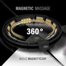 HHM13 NEW HULA HOP BLACK/GOLD WITH MAGNETS AND WEIGHT + HMS COUNTER