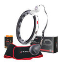 HULA HOP MAGNETIC BLACK SET HHM15 WITH HMS COUNTER + SLIMMING BELT BR163 RED