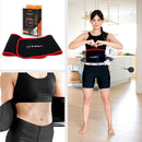 HULA HOP MAGNETIC BLACK SET HHM15 WITH HMS COUNTER + SLIMMING BELT BR163 RED