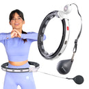 HULA HOP MAGNETIC BLACK SET HHM15 WITH HMS COUNTER + SLIMMING BELT BR163 RED