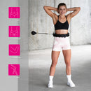 HMS HHW01 Black Hula Hop z wypustkami i obciążnikiem