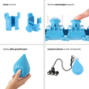 HMS HHW01 Blue Hula Hop z wypustkami i obciążnikiem