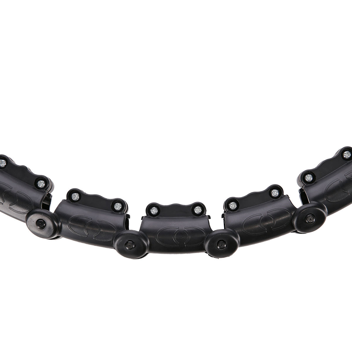 HMS HHW02 Black Hula Hop z wypustkami i obciążnkiem