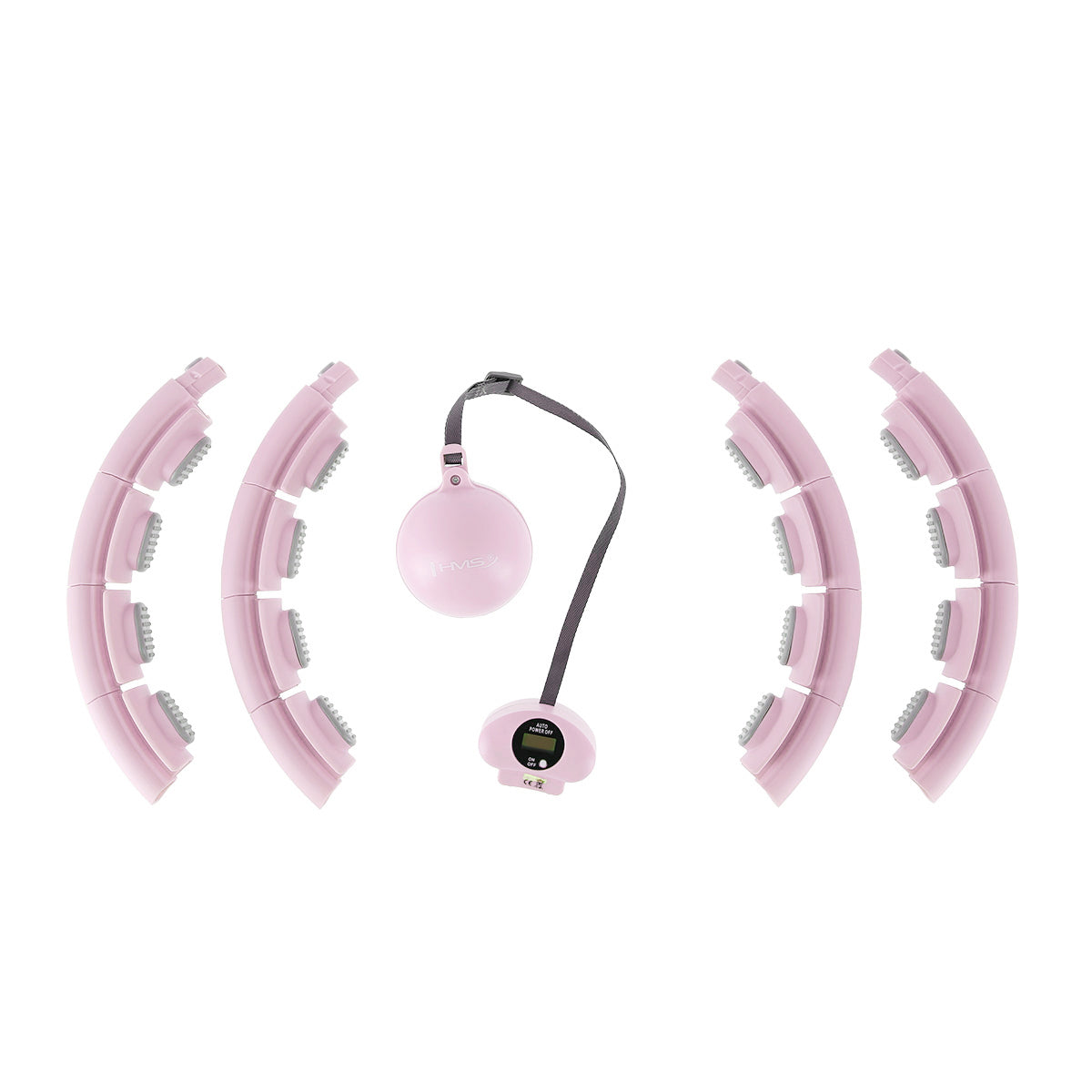 HMS HHW09 Pink Hula Hop z wypustkami i obciążnikiem + licznik