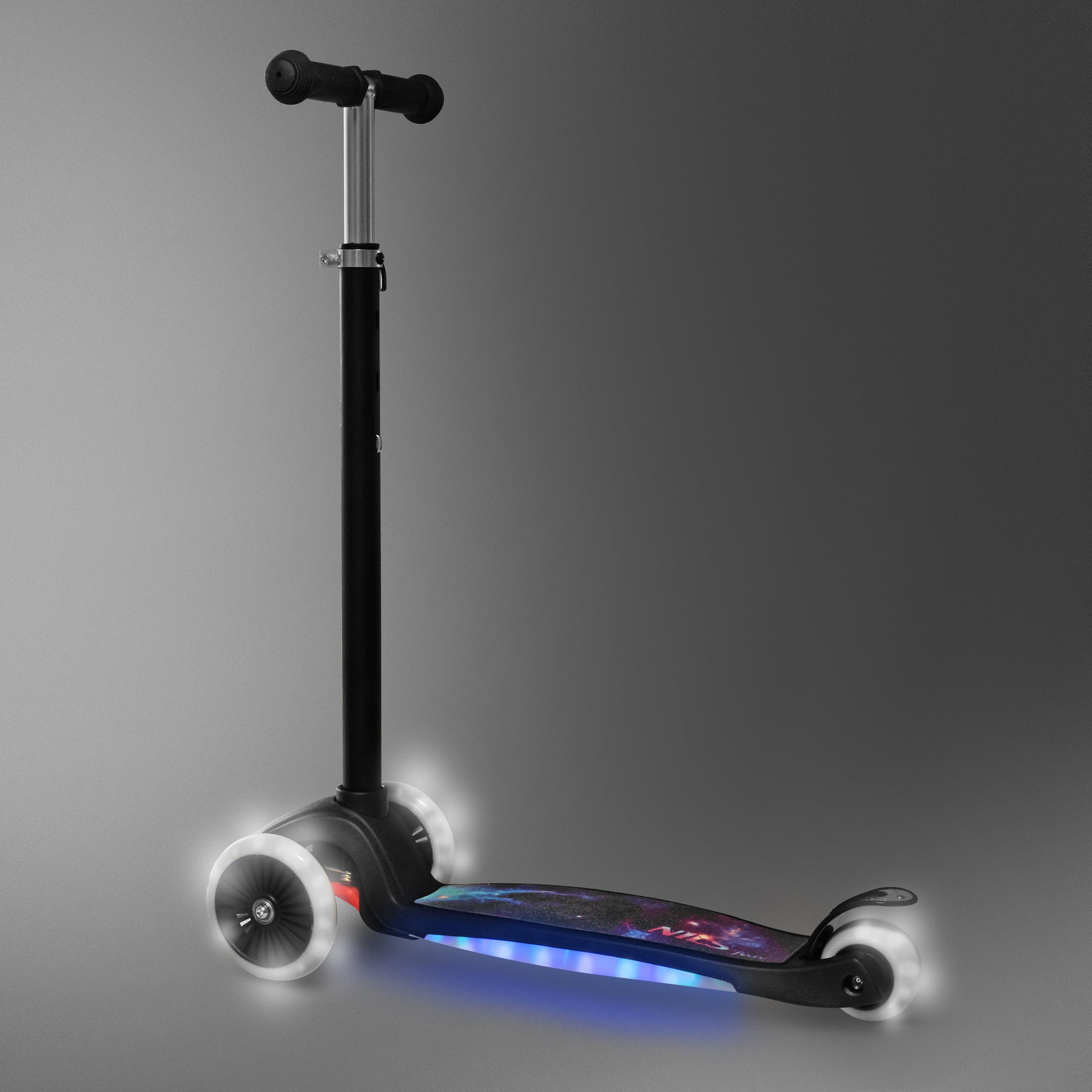 Dětská koloběžka HLB1310 LED, černá, NILS FUN