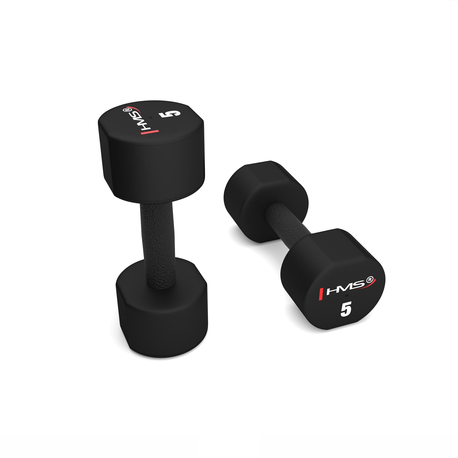 HPT05 2 x 5 KG POLYURETHANE TPU HMS Dumbbells