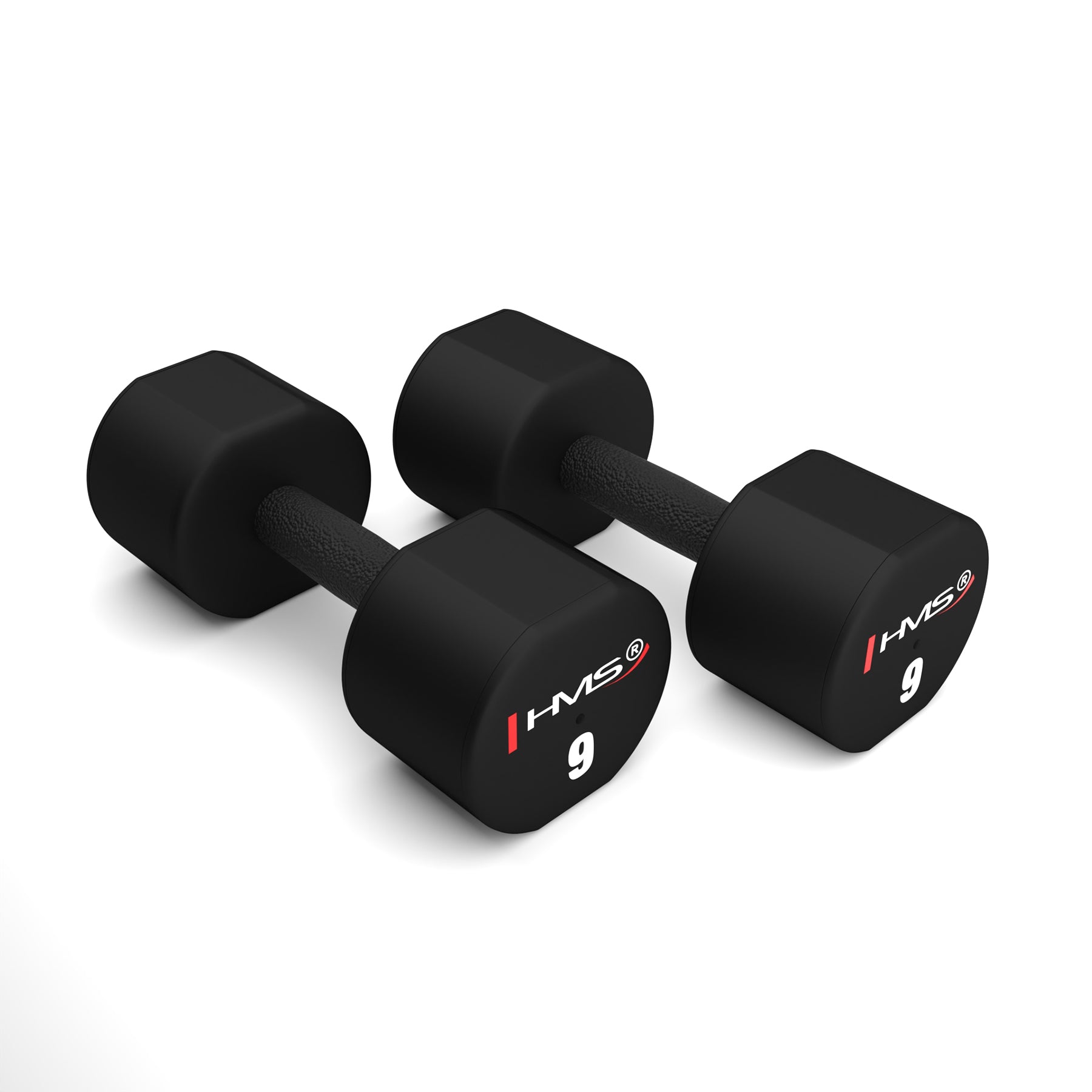 HPT09 2 x 9 KG POLYURETHANE TPU HMS Dumbbells