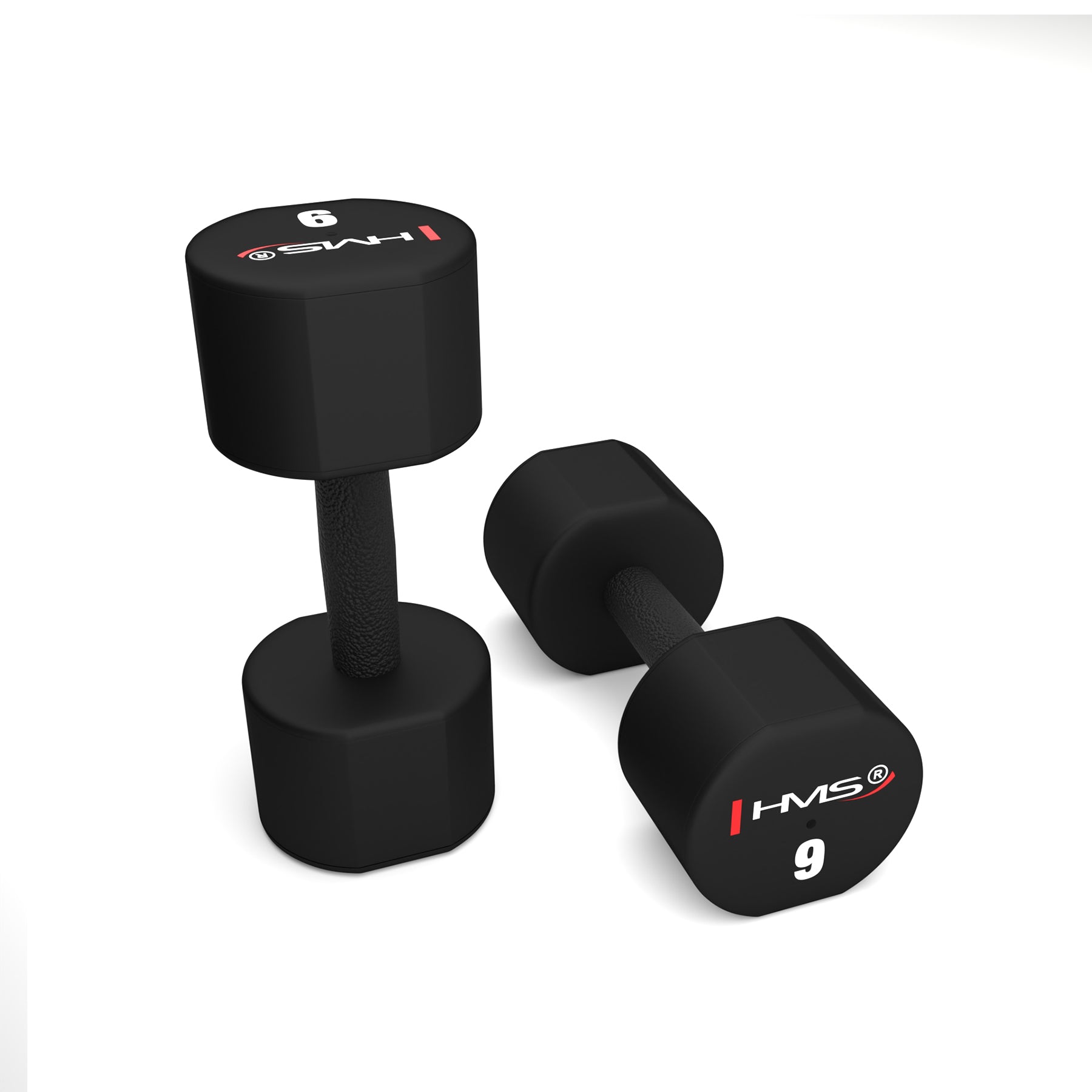 HPT09 2 x 9 KG POLYURETHANE TPU HMS Dumbbells