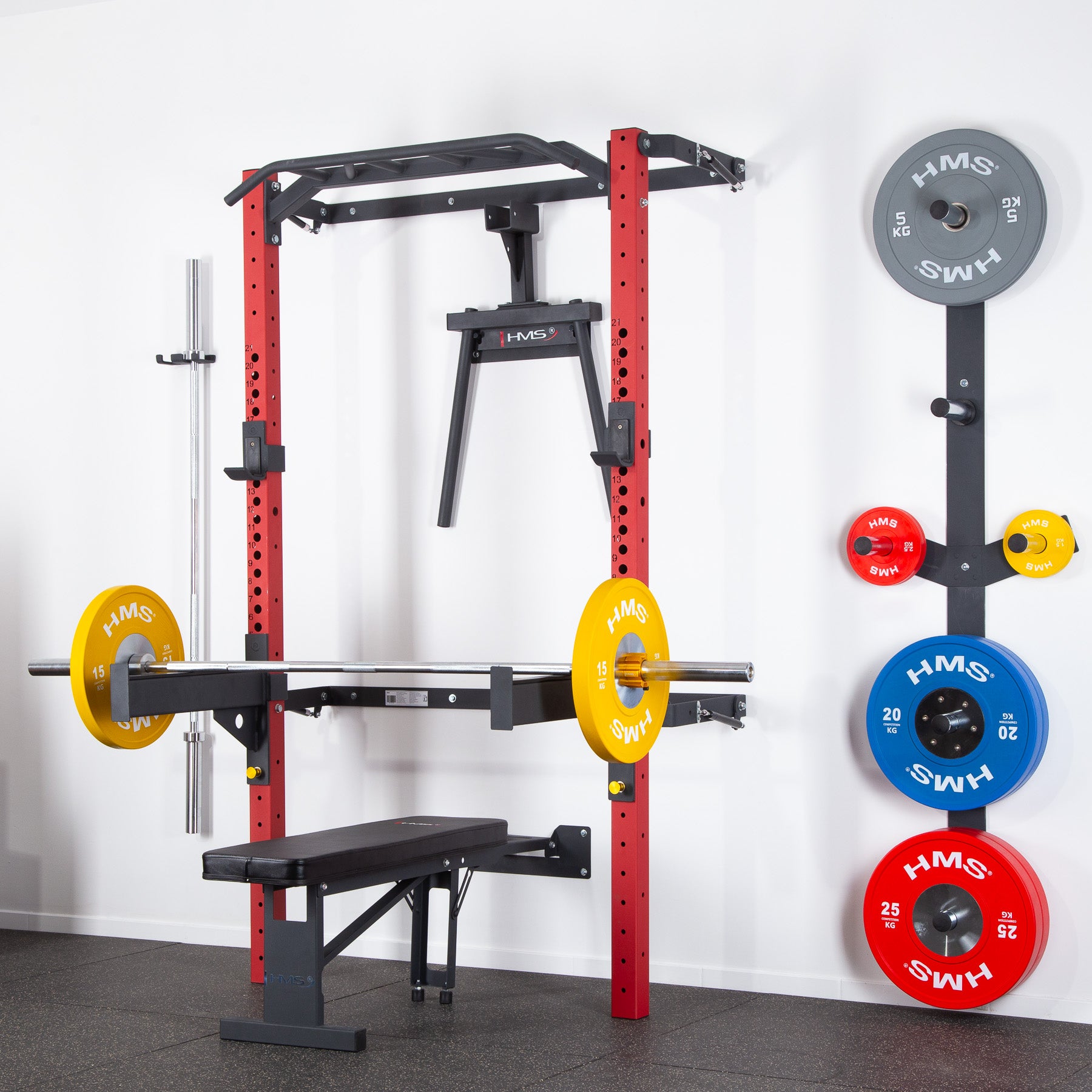 KLT22 MULTIFUNCTIONAL FOLDABLE TRAINING CAGE RED HMS