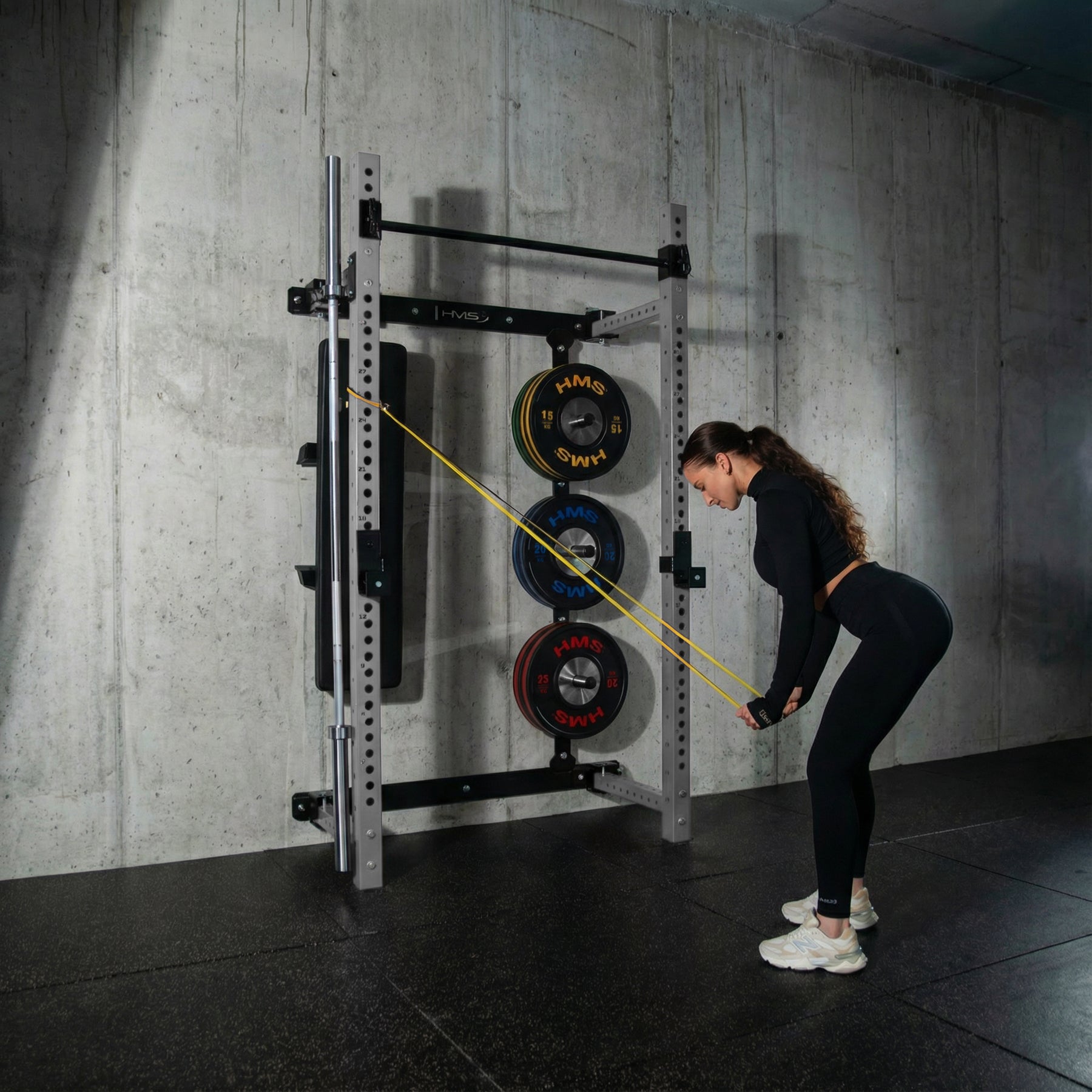 HMS KLT34 GREY Wielofunkcyjna klatka treningowa składana