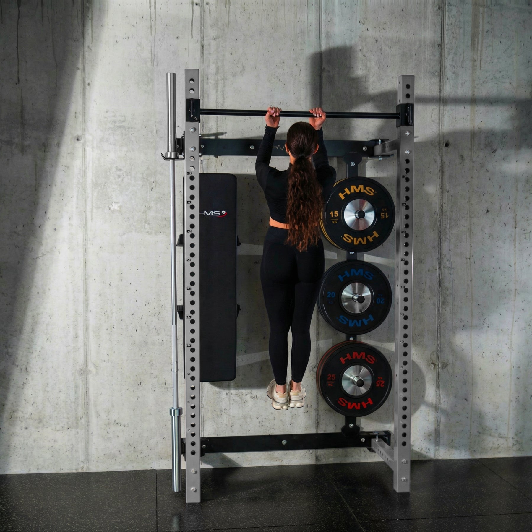 HMS KLT34 GREY Wielofunkcyjna klatka treningowa składana