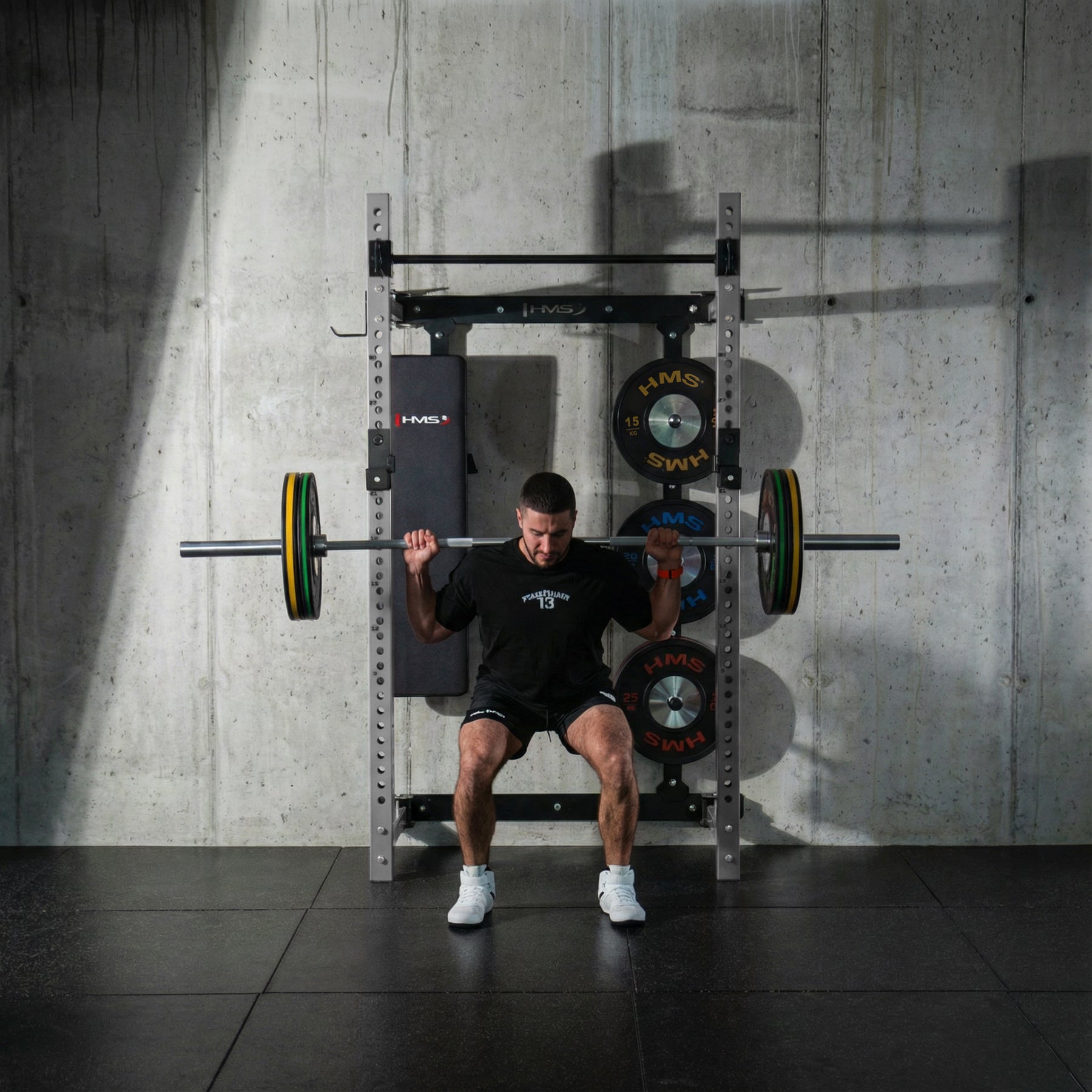 HMS KLT34 GREY Wielofunkcyjna klatka treningowa składana