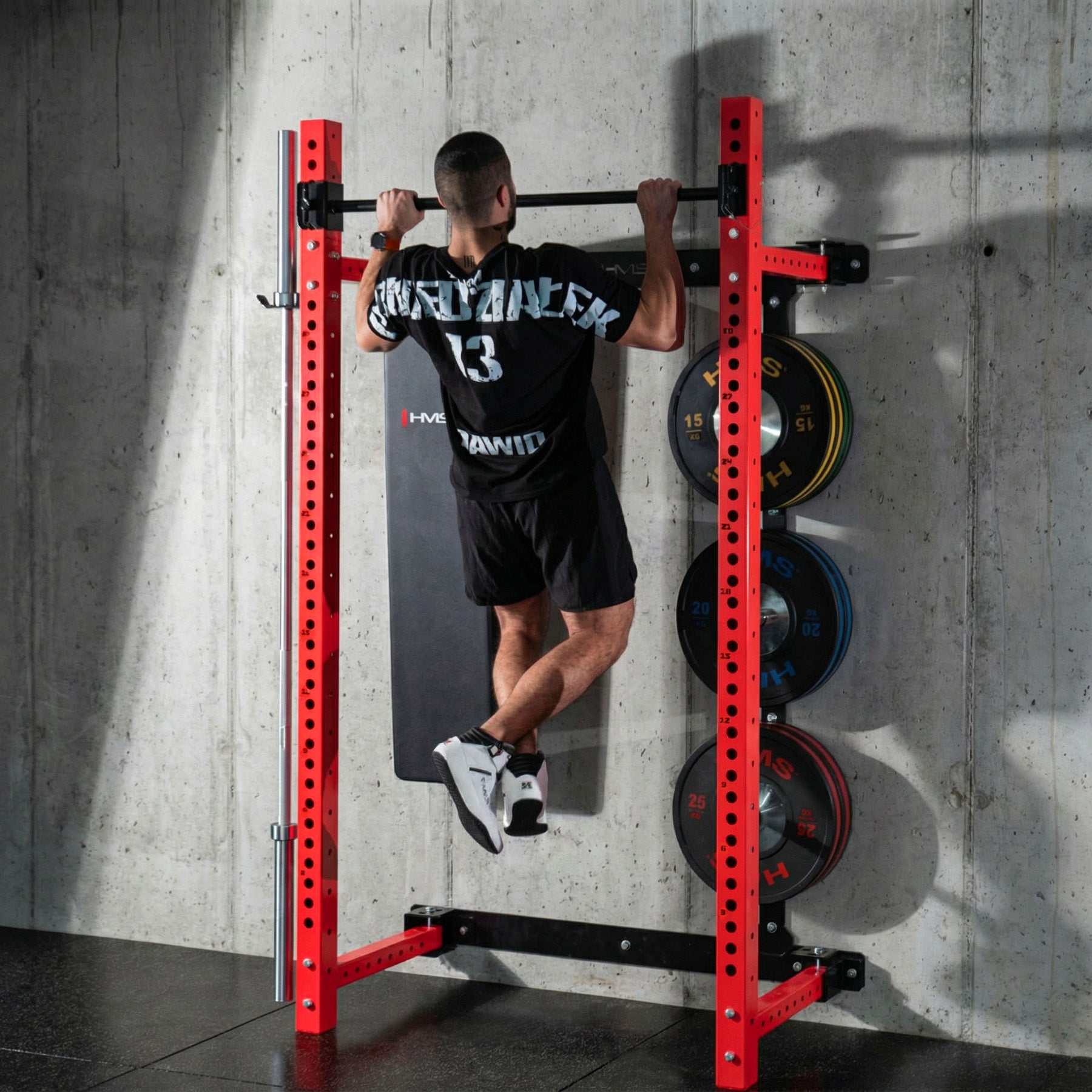 HMS KLT34 RED Wielofunkcyjna klatka treningowa składana