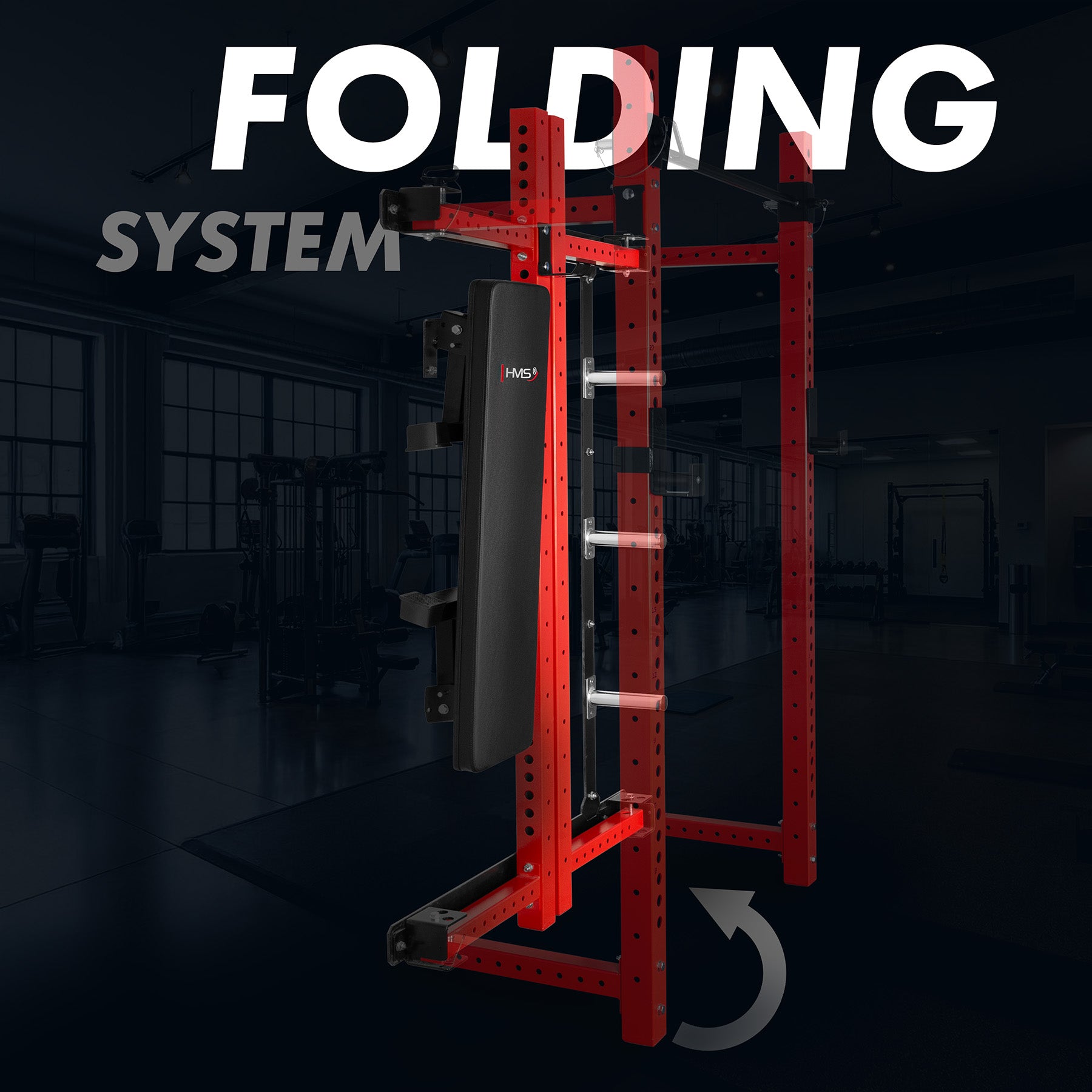 HMS KLT34 RED Wielofunkcyjna klatka treningowa składana