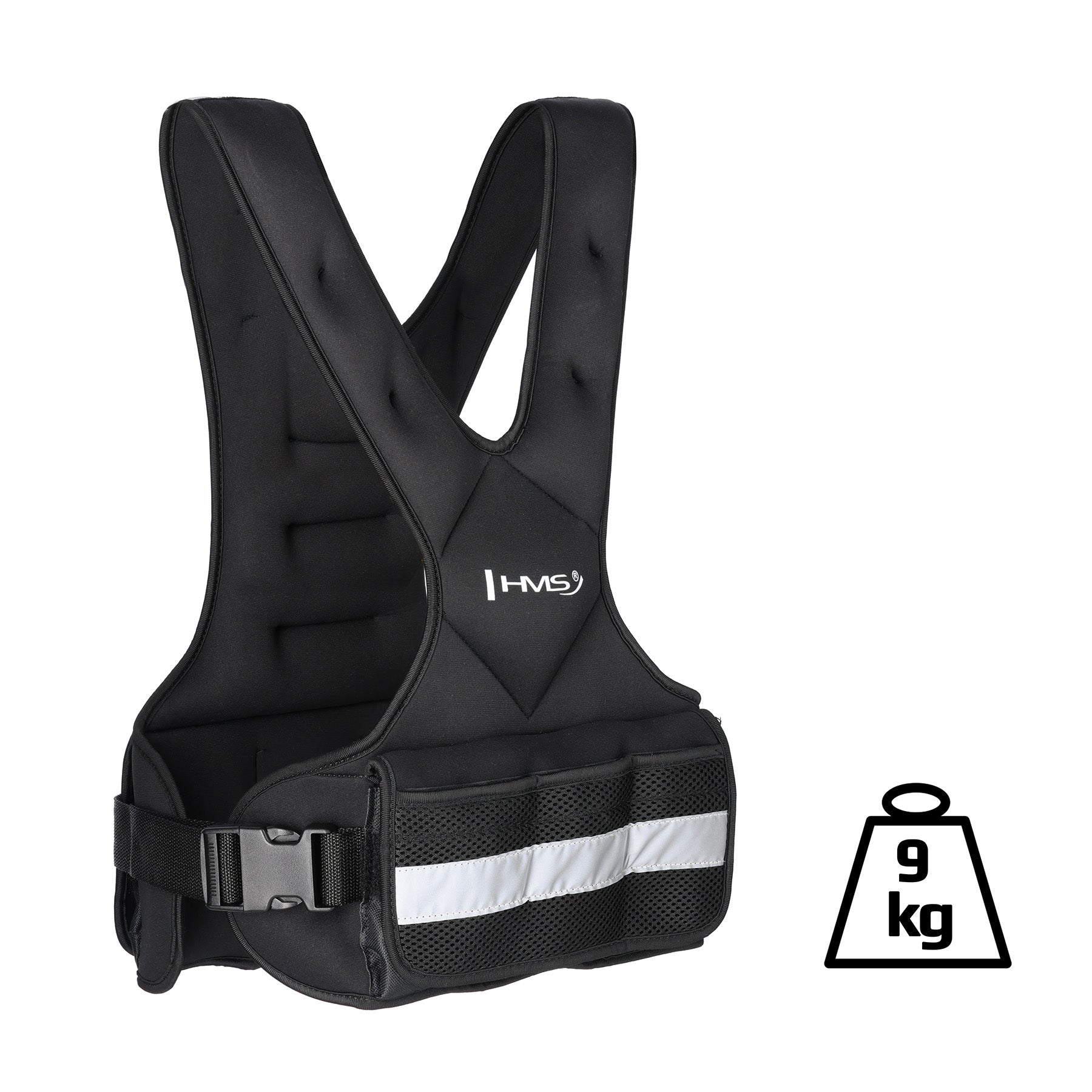 KOR09 ADJUSTABLE WEIGHTED VEST 9KG HMS