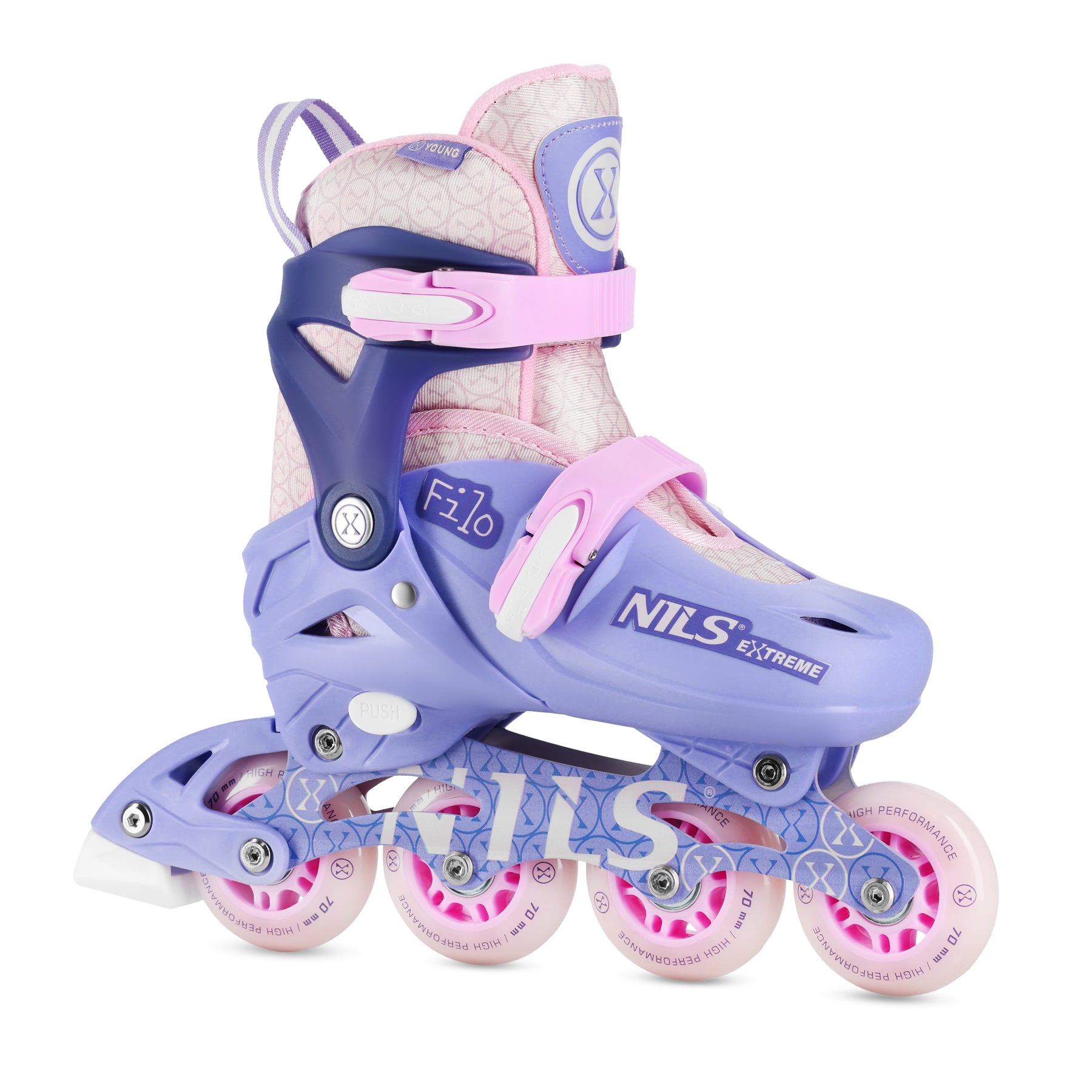NA13102 FILO PURPLE SKATING BLADES SIZE XS(26-29) NILS EXTREME