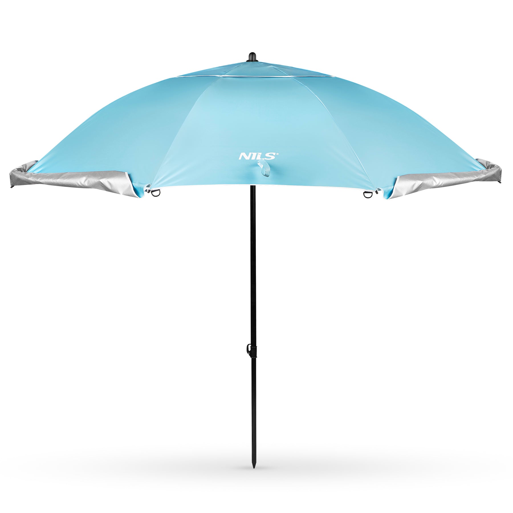 NC17114 PARASOL/PARAWAN PLAŻOWY 2W1 XXL 240 CM NIEBIESKI NILS