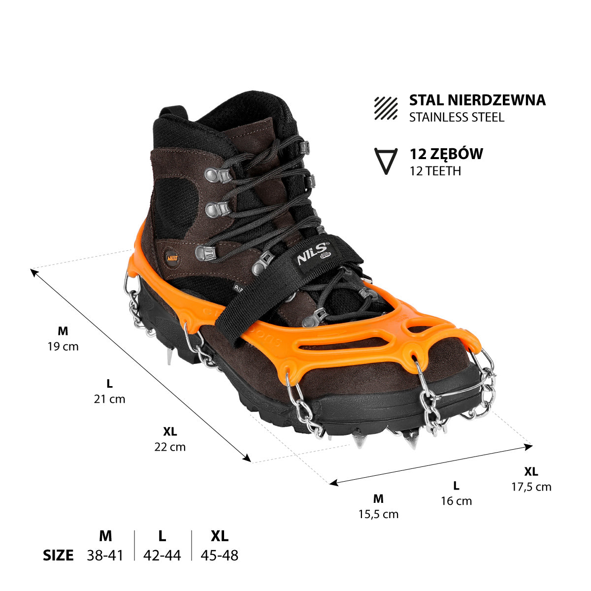 NC1717 ORANŽOVÉ RUČIČKY VELIKOST XL NILS CAMP