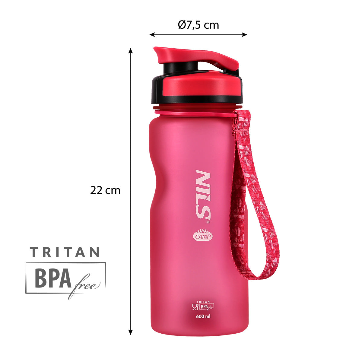 NC1740 PINK TRITANO BOTTLE NILS CAMP