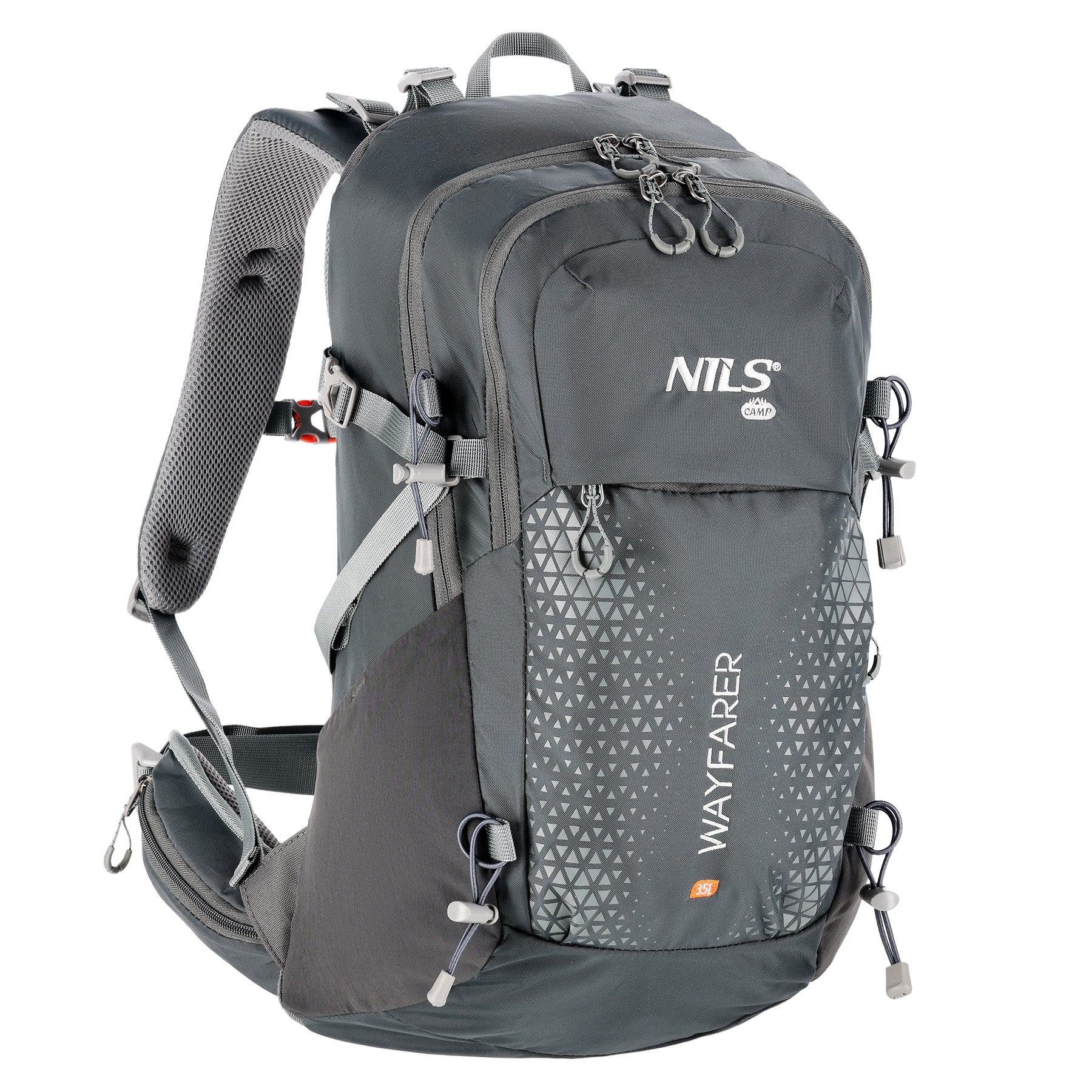 ŠEDÝ BATOH NILS WAYFARER 35L NC1925 CESTOVNÍ
