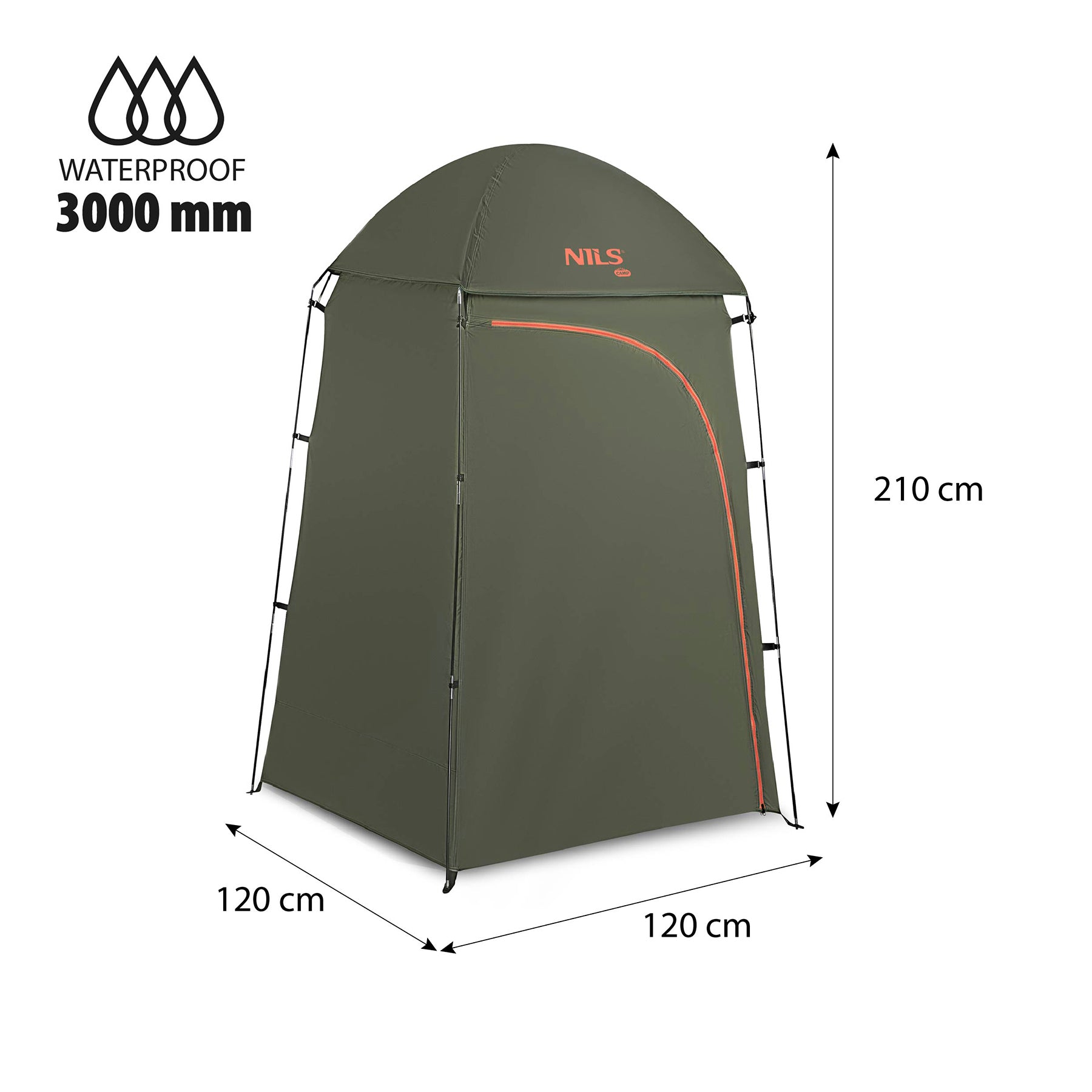 NC3025 PRZEBIERALNIA TURYSTYCZNA XL ZIELONA NILS CAMP