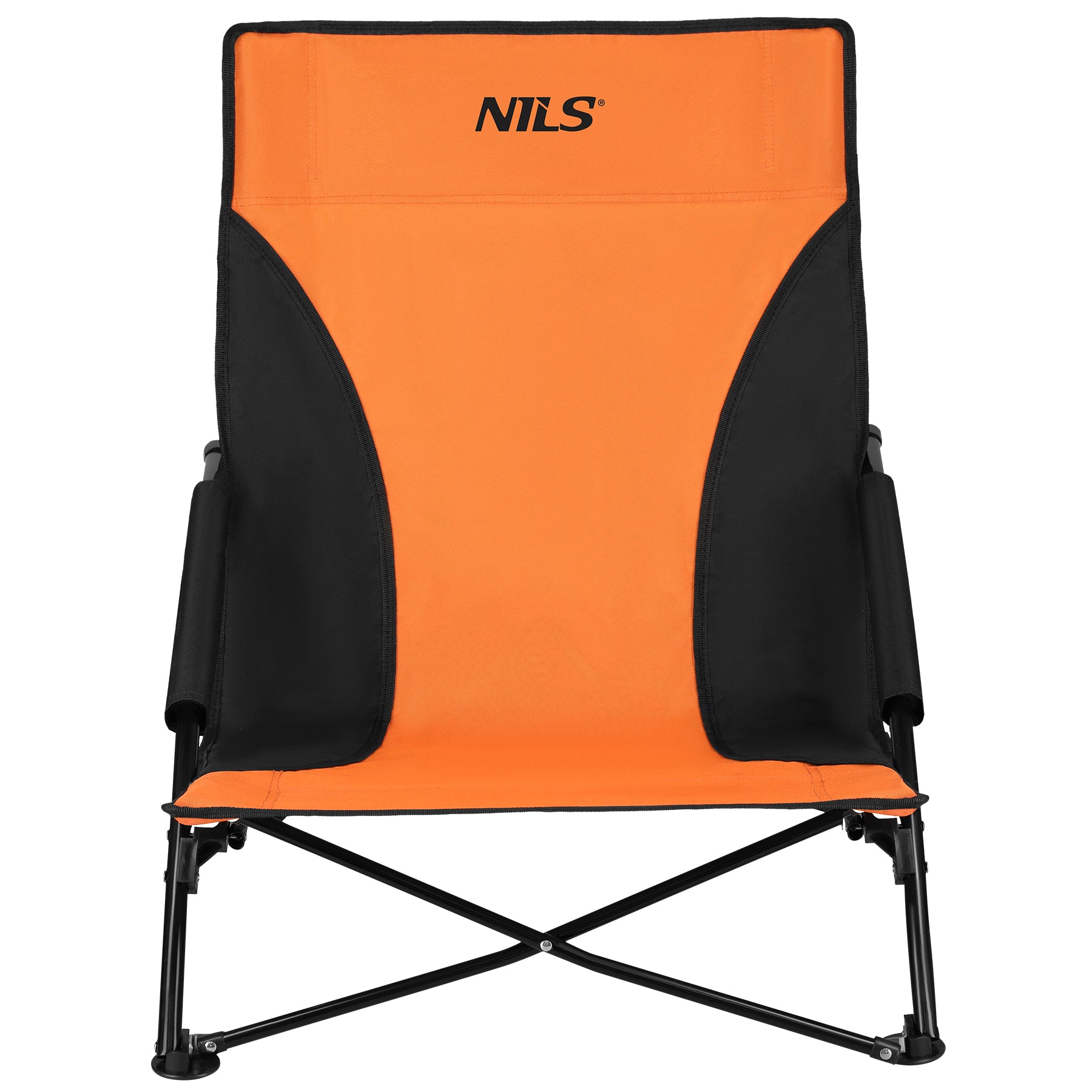 NC3035 KRZESŁO PLAŻOWE POMARAŃCZOWO-CZARNE NILS