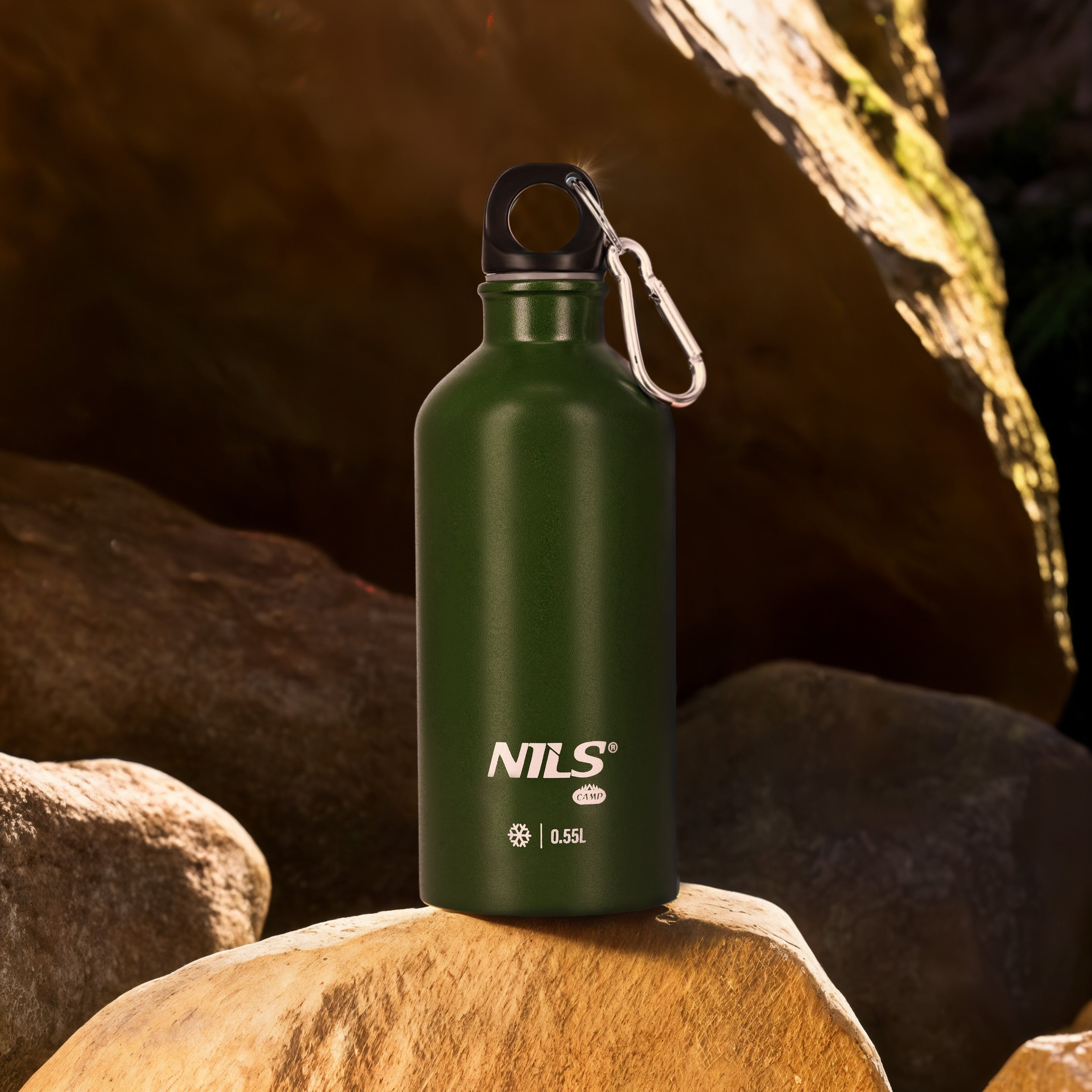 NC3801 BUTELKA TURYSTYCZNA 550ML ZIELONA NILS CAMP