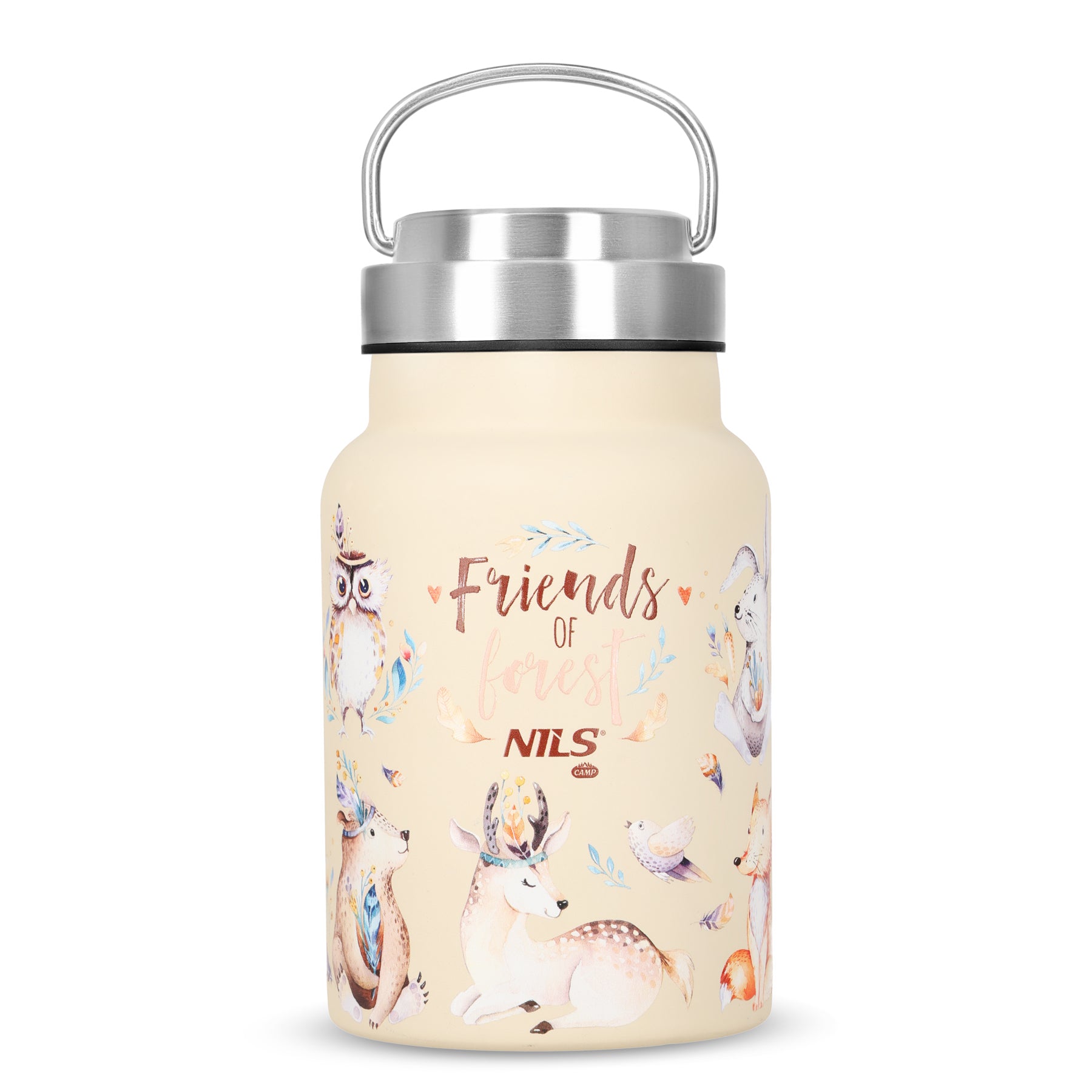 NC3806 BUTELKA NA WODĘ 520ML STALOWA FOREST NILS CAMP