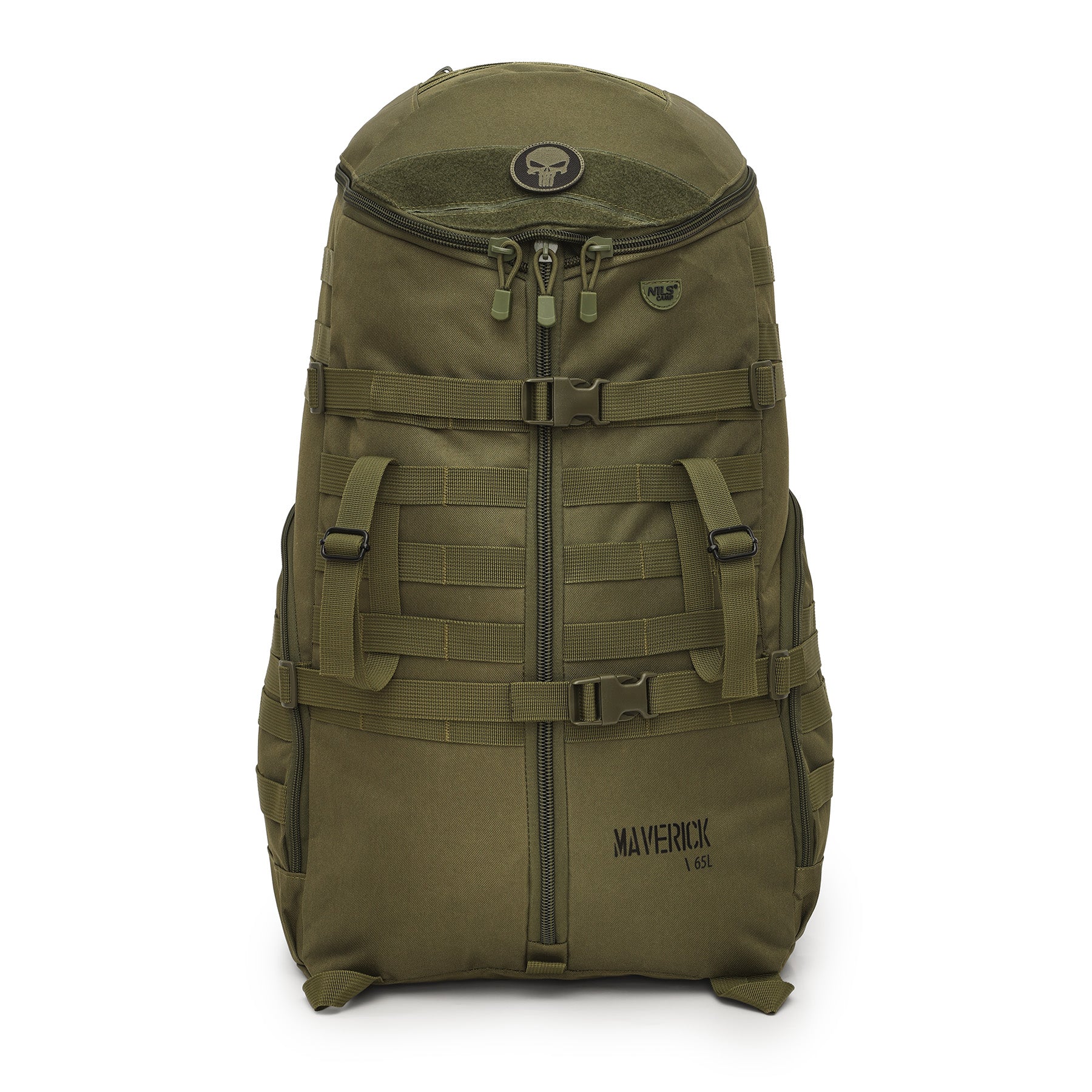 Taktický batoh MAVERICK NC3903, zelený, 65 l, Nils Camp