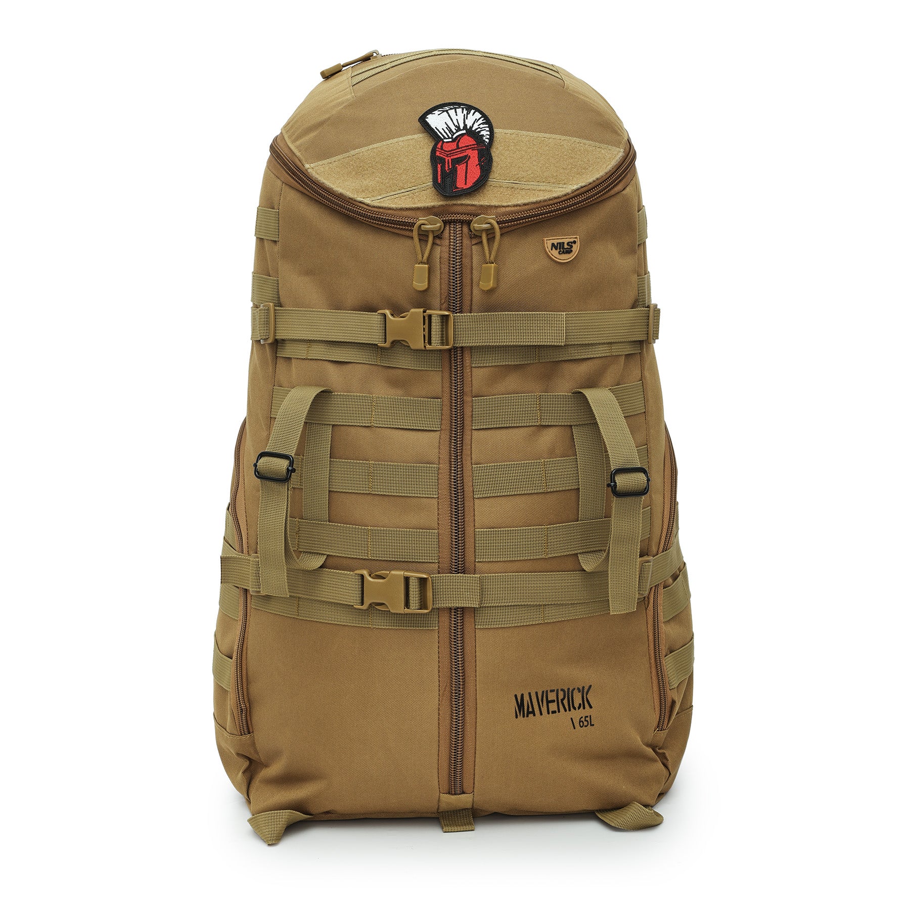 Taktický batoh MAVERICK NC3903 HNĚDÝ 65L NILS CAMP