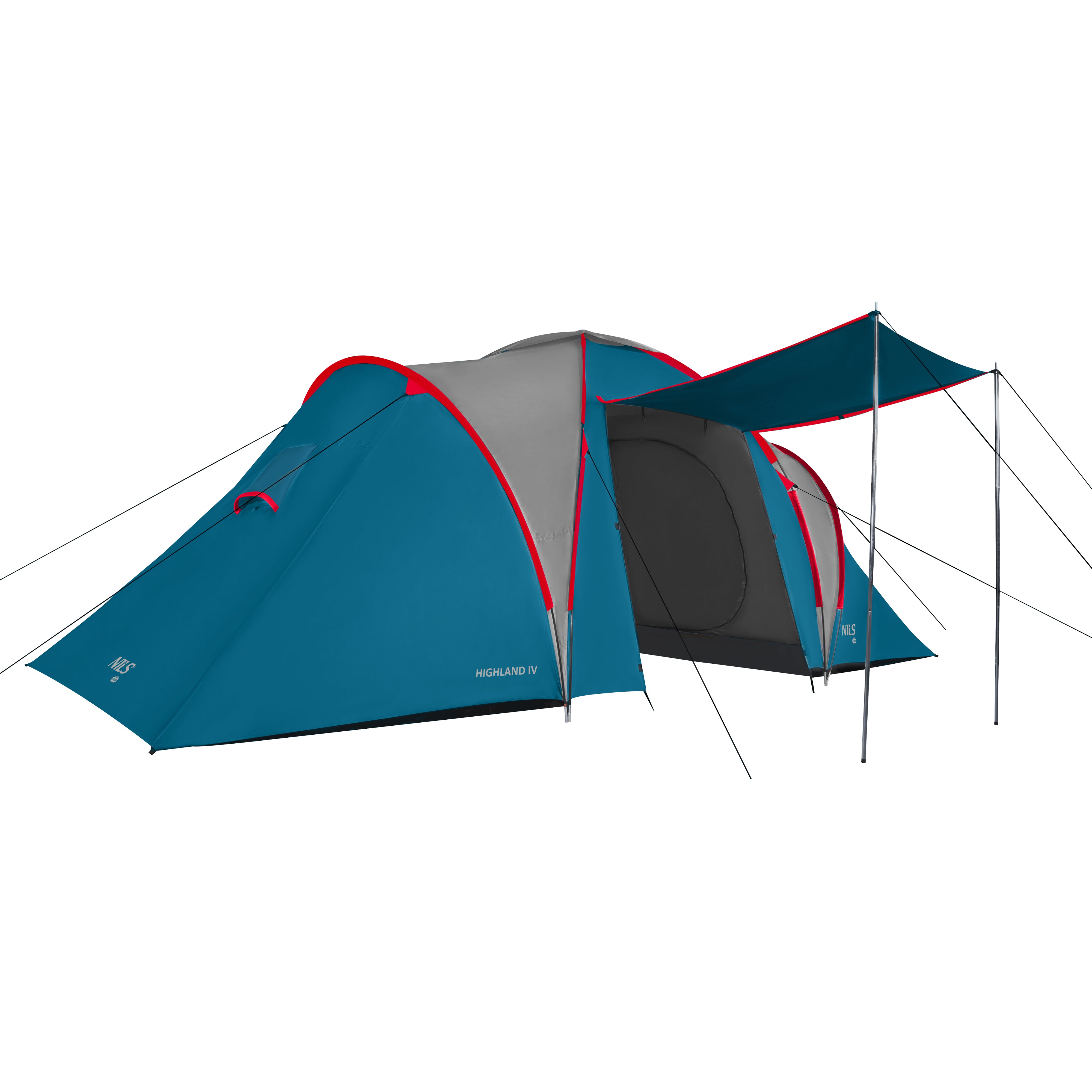 KEMPOVÝ STAN NC6431 MODRO-SVĚTLE ŠEDÝ HIGHLAND IV NILS CAMP