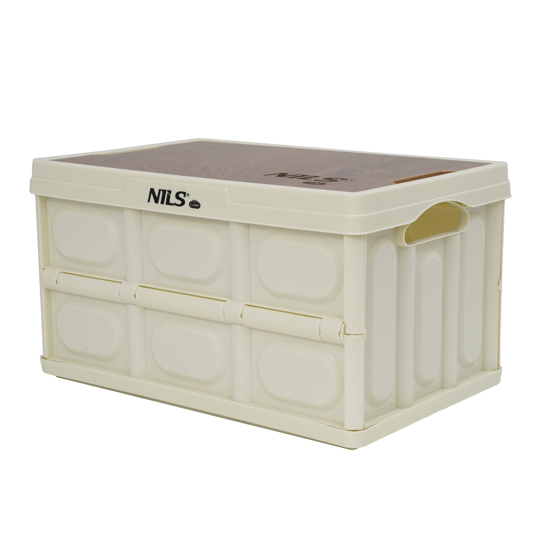 NCB4007 FOLDABLE CAMPING BOX WHITE WITH TABLE FUNCTION 2IN1 15L NILS CAMP
