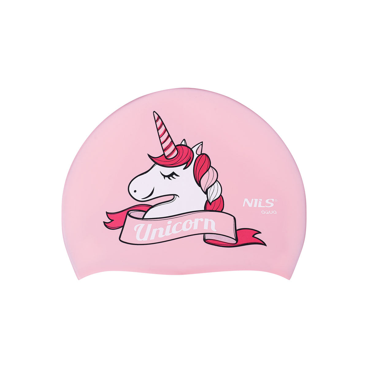 Dětská silikonová čepice NQC UNICORN PINK NILS AQUA