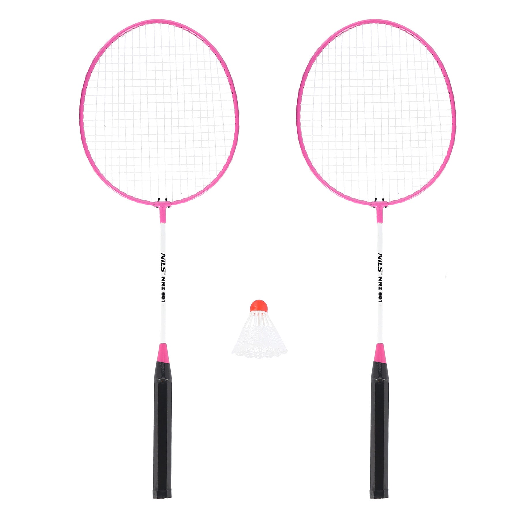 NRZ001 PINK BADMINTON RACKET SET + NILS SHUTTLE
