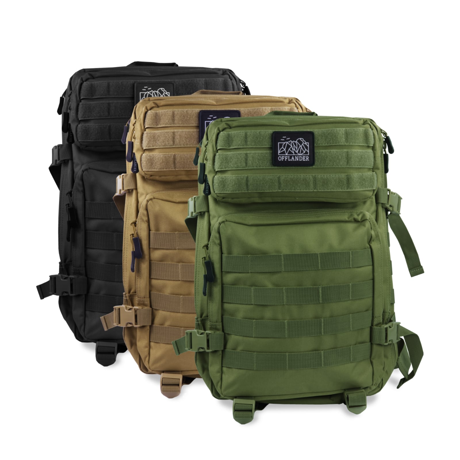 Turistický batoh Offlander Survival 43L, černý