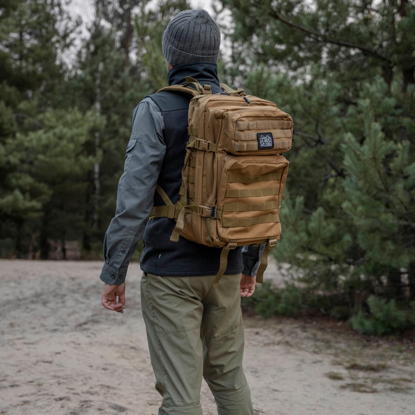OFFLANDER PLECAK TURYSTYCZNY SURVIVAL 43L KHAKI