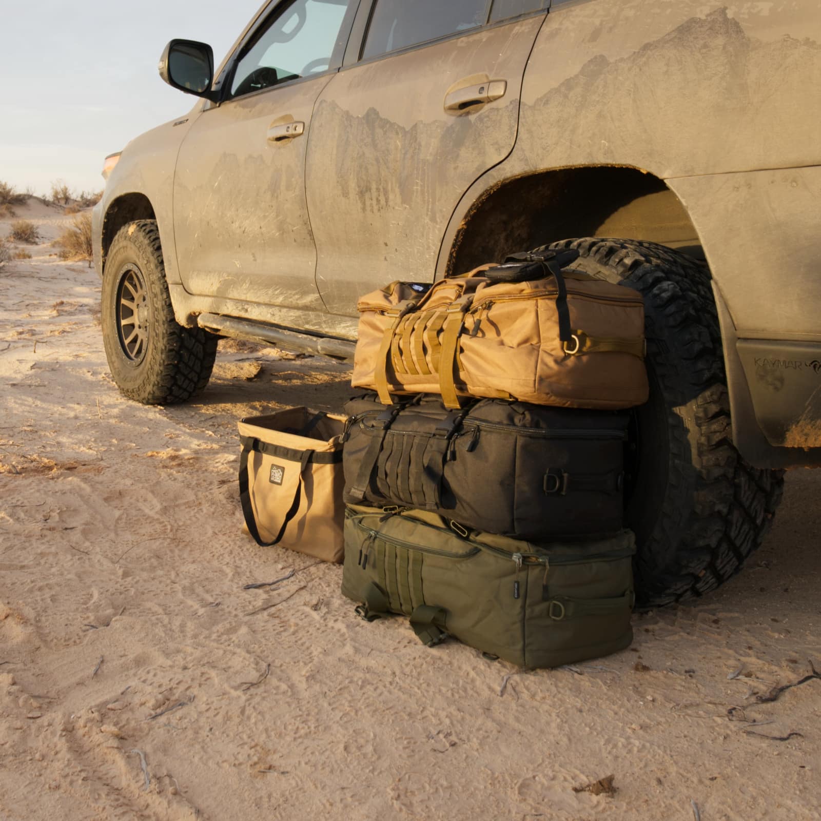 Cestovní taška Offlander Batoh 3v1 Offroad 54l Zelená