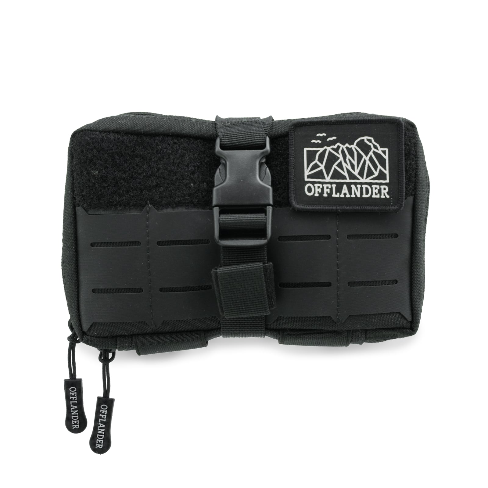 OFFLANDER MOLLE TACTICAL BAG WITH VELCRO FOR POWERBANK AND CABLES BLACK