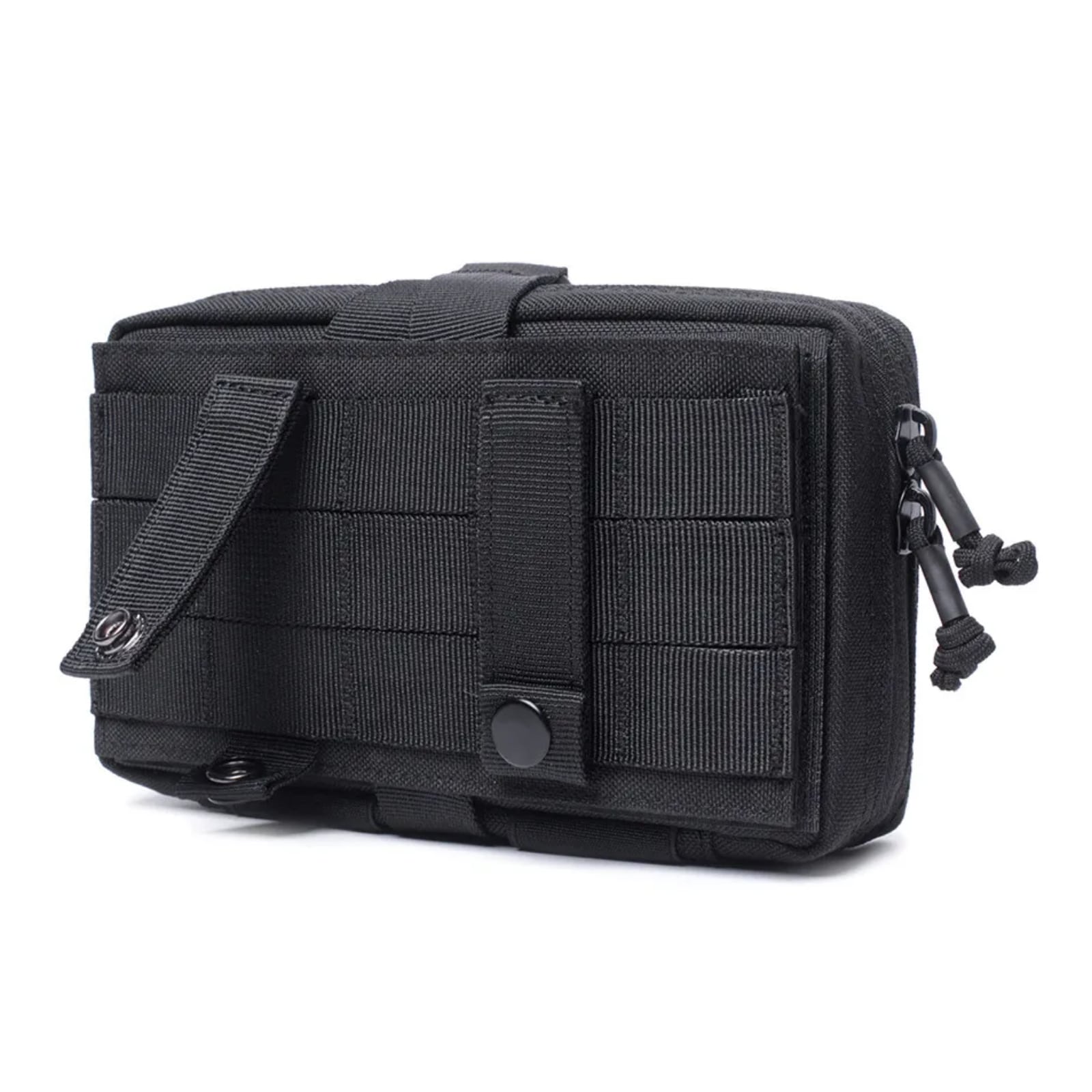 OFFLANDER MOLLE TACTICAL BAG WITH VELCRO FOR POWERBANK AND CABLES BLACK