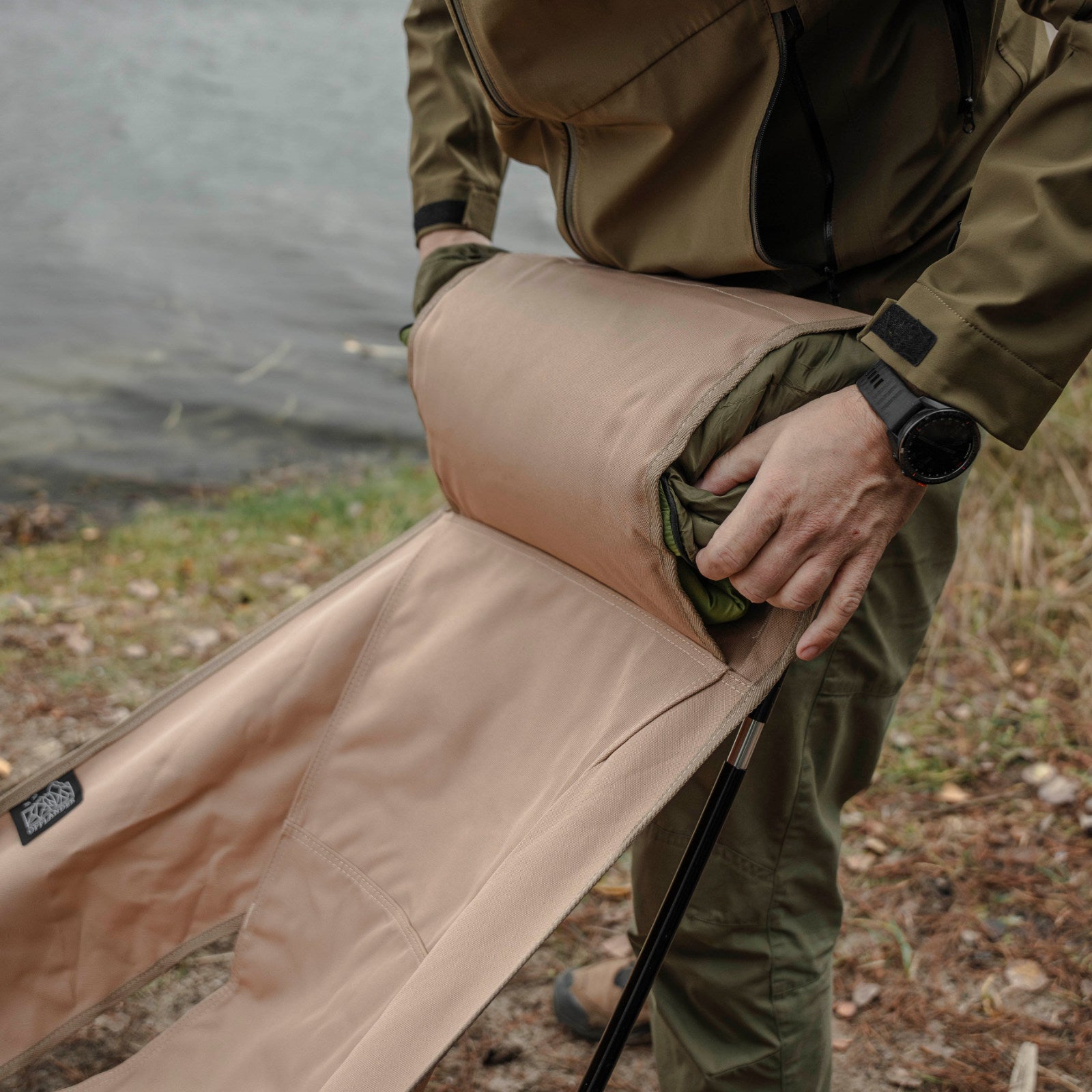 OFFLANDER LARGE FOLDING CAMPING CHAIR