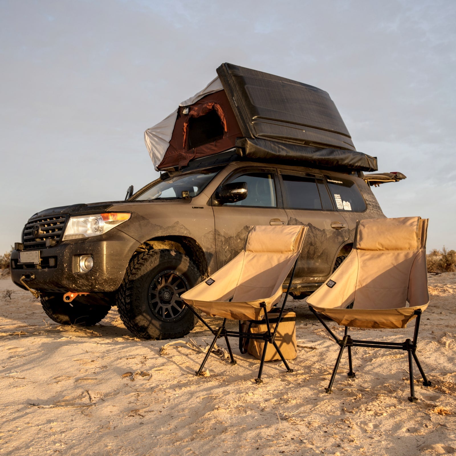 OFFLANDER LARGE FOLDING CAMPING CHAIR