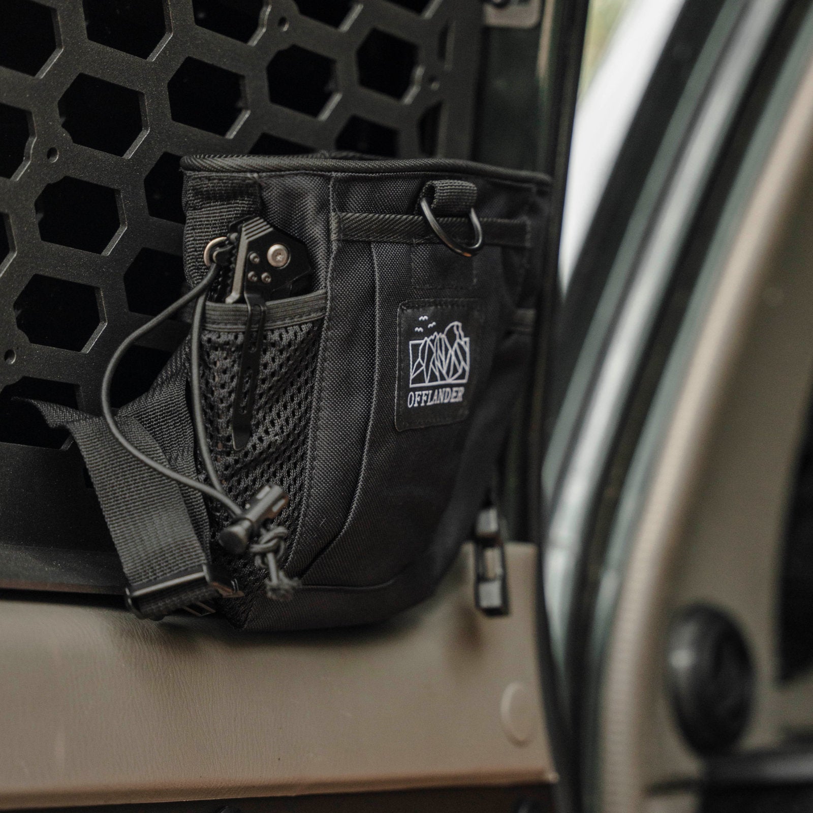 OFFLANDER TACTICAL BAG MOLLE WITH VELCRO OPEN BLACK