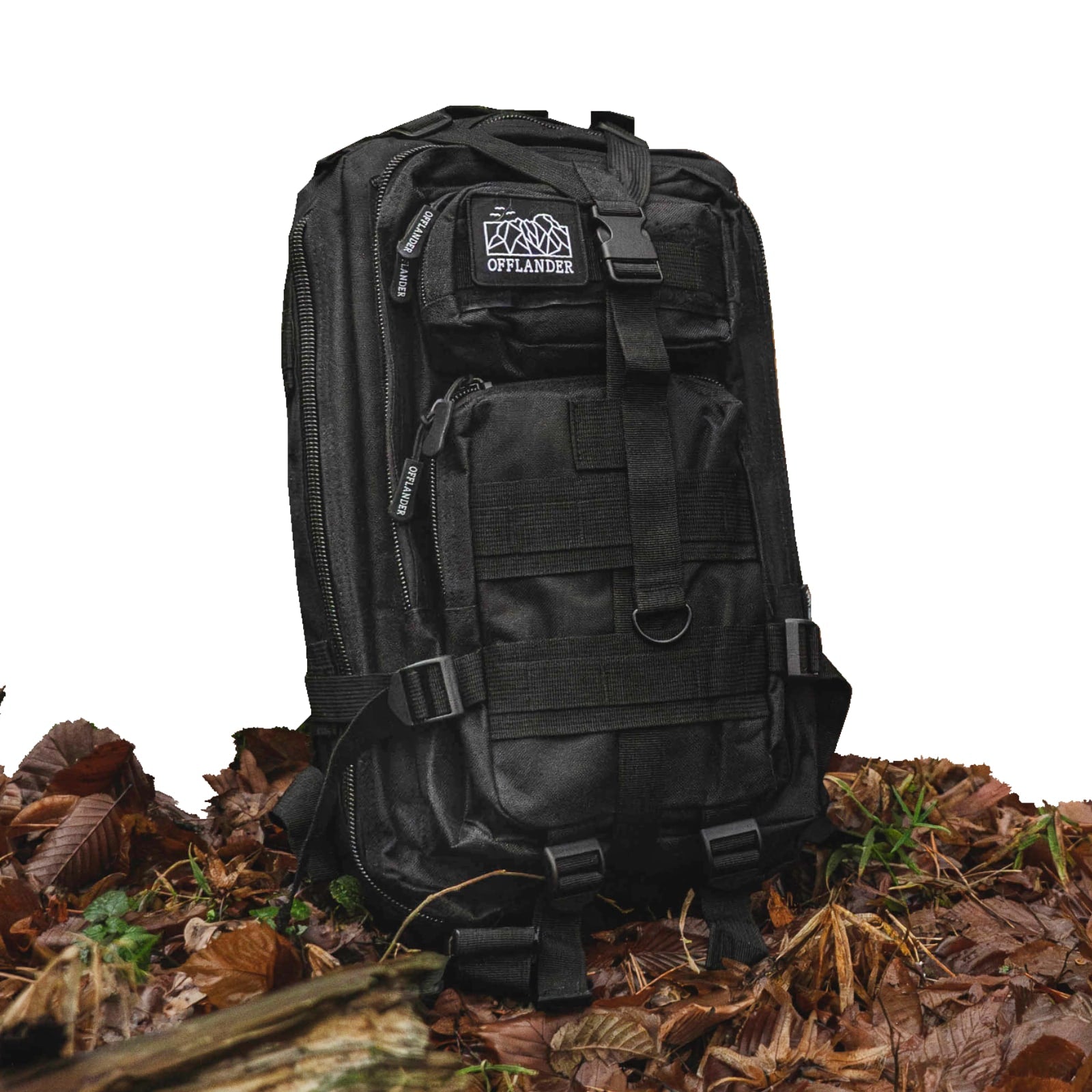 Turistický batoh Offlander Survival 25L, černý